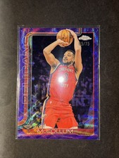2025-26 Topps Chrome CJ McCollum Hawks: Purple Wave Refractor 65/75