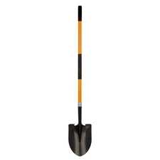 Shovel for Digging, Heavy Duty 57 inch Straight Handled Round Shovel with Non...