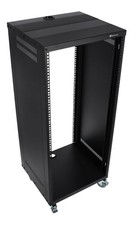Rockville RR24U 24U Live Sound/Recording Studio Rack Case w/Wheels  Hardware