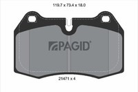 Bremsbelagsatz BremsklöTze FüR BMW 7Er E38 8Er E31 Maserati 4200 GT Coupe
