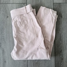 Banana Republic Womans 6P Slim Refined Stretch Cropped Cargo Pant Light Pink