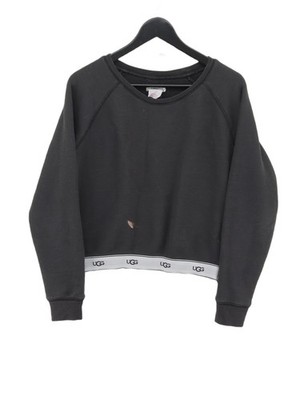 UGG Damen Pullover S grün Baumwolle mit Elasthan, Polyester Rundhals Pulli
