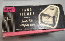 Vintage Opta-Vue 35mm Hand Viewer 9X Optics Mfg. Corp. Original Box - Works