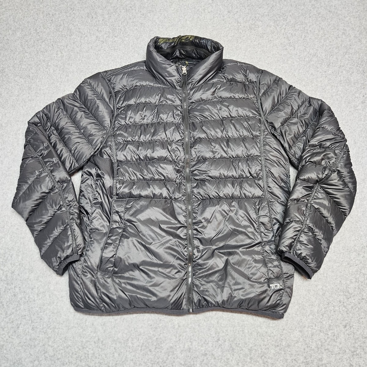 Tumi Down Jacket Mens L Pax Reversible Camo Puffer Quilted