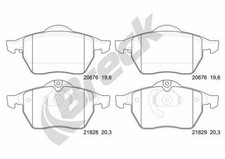 BRECK Bremsbeläge Satz Vorne Bremsklötze für OPEL Astra G CC (T98)