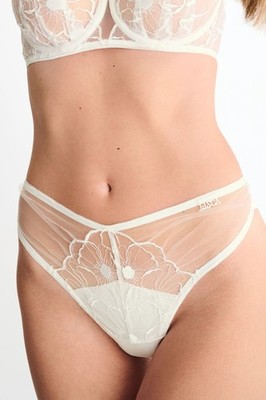 Lisca Miracle Brazilian Panty NWT Women's Premium Lingerie Crystal Ecru 12386