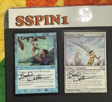 MTG Airborne Aid Signed Bradley Williams Plus Banshee's Blade