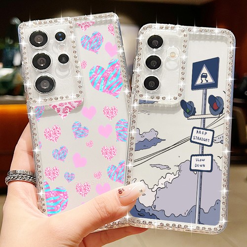 Étui transparent à paillettes pour Samsung A15 A35 A56 A36 S25 S24 Ultra S23 S22 - Picture 3 of 19