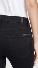 7 For All Mankind The Ankle Skinny in Slim Illusion Black