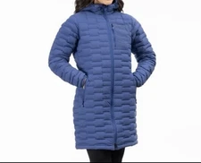 KLIM | Women’s Longline Parka Coat Luna Stretch 700 Fill Pwr Down Blue - Large
