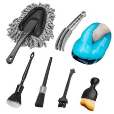 Car Interior Cleaning Kit, Car Duster Interior Detail Brush, Including 6Pcs