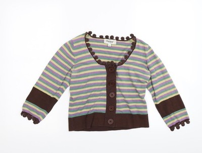 Strickjacke Pullover Damen UK Größe L Hoss Mehrfarbig