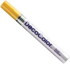 Uchida DecoColor Broad Opaque Oil-Based Paint Marker-Yellow