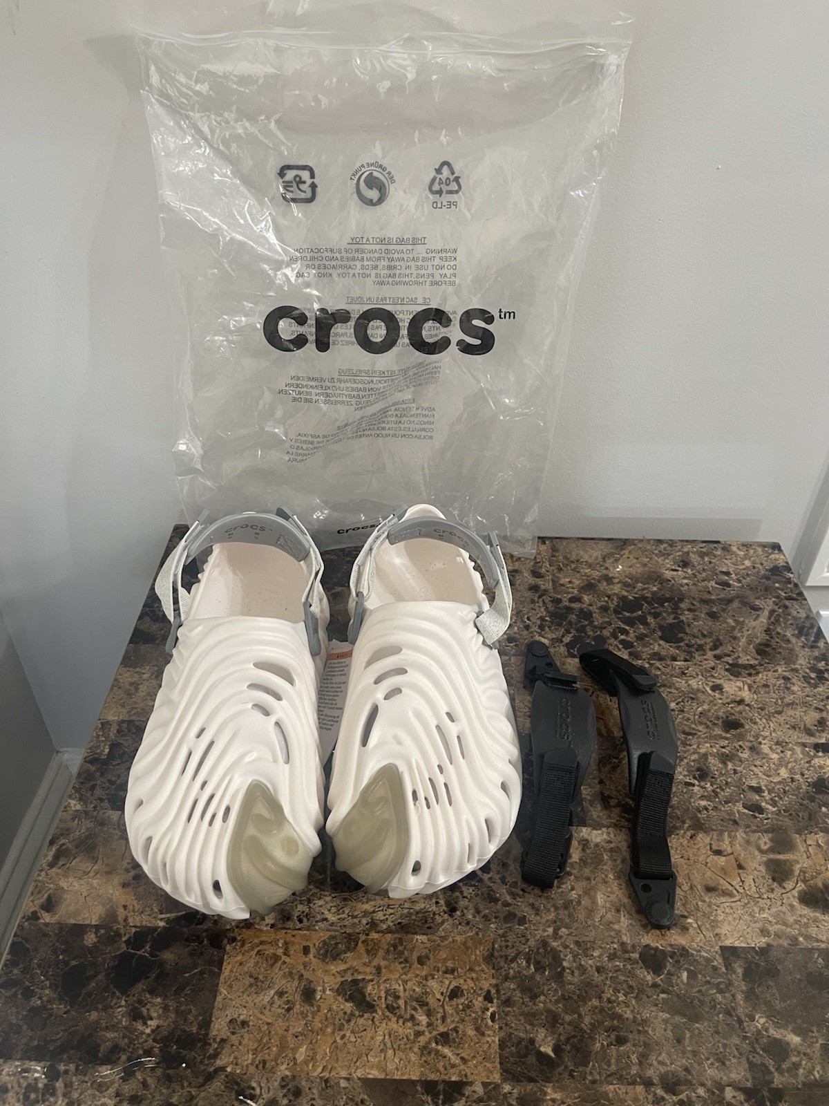 Size 10-Salehe Bembury x Crocs Pollex Clog White