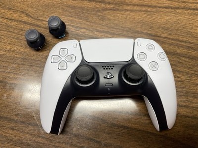 Sony PS5 DualSense Wireless Controller with TMR Sticks Upgrade  - White
