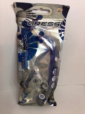 Cressi Adult Snorkel Combo Ikarus & Orion, Blue, Brand New, Unopened