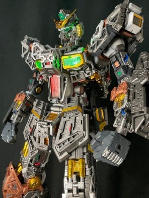 Built & Painted Bandai PG UNLEASHED 1/60 Nu Gundam with LEDs