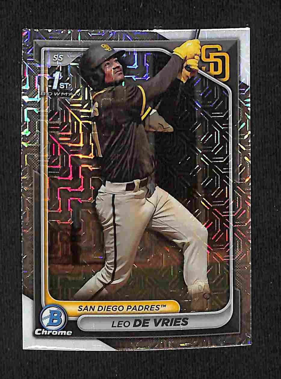 2024 Bowman Chrome Mega Leo De Vries Mojo Refractor #BCP-179