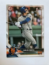2018 Bowman Draft CARLOS CORTES 1st Bowman RC ATHLETICS #BD-60