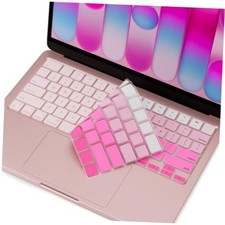 Keyboard Cover Skin for 2026 New MacBook Neo 13 inch with Apple Ombre Pink