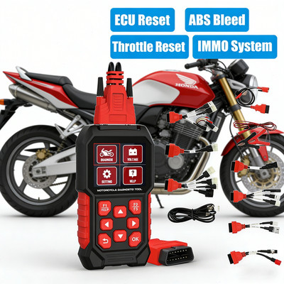 Motorrad OBD2 Scanner Diagnosegerät Auslesen/Löschen von Fehlercodes für Honda