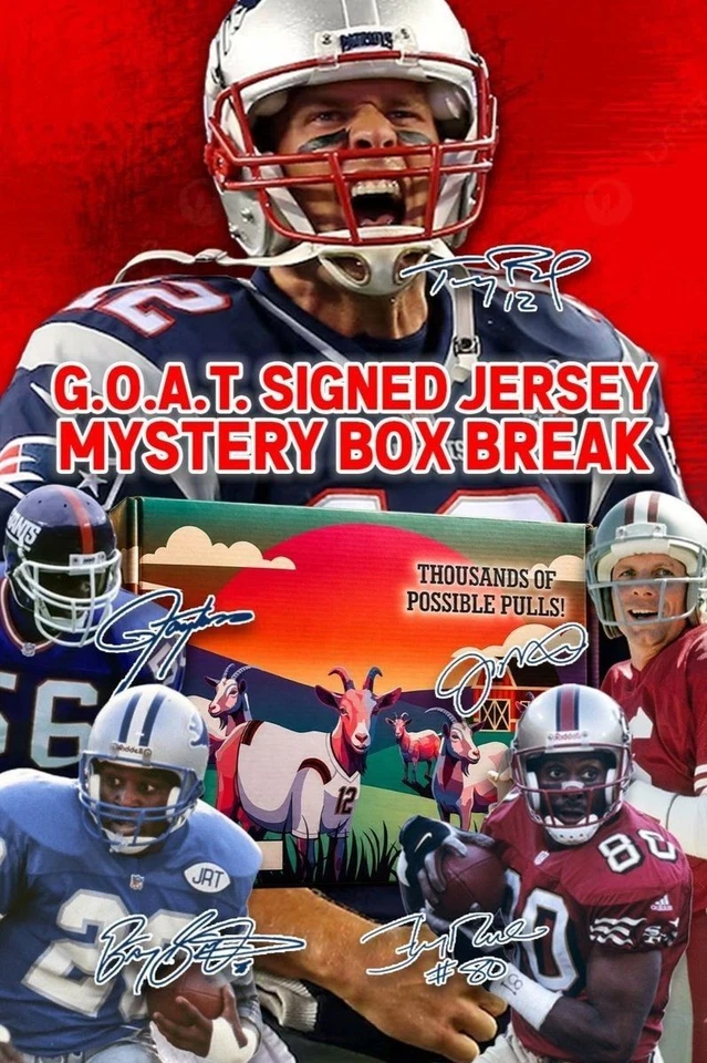 Mystery Signed Football Jersey Random Division Breaks! Chase the 🐐!