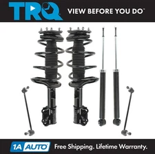 TRQ 6 Piece Suspension Kit Strut Assemblies Shock Absorbers Sway Bar End Links