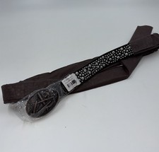 Travis Scott Cactus Jack Flaming Skulls Studded Belt Size 34 NEW
