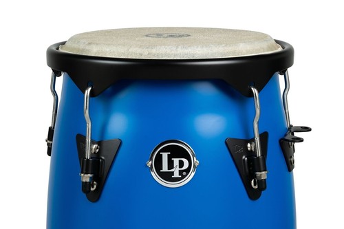 Latin Percussion Discovery 10-11" Conga Set LP646D-DB mit Ständer - Rennwagen blau - Bild 4 von 5