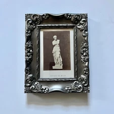 Framed Antique Print of Venus de Milo Statue Classical Dark Academia Book Wealth