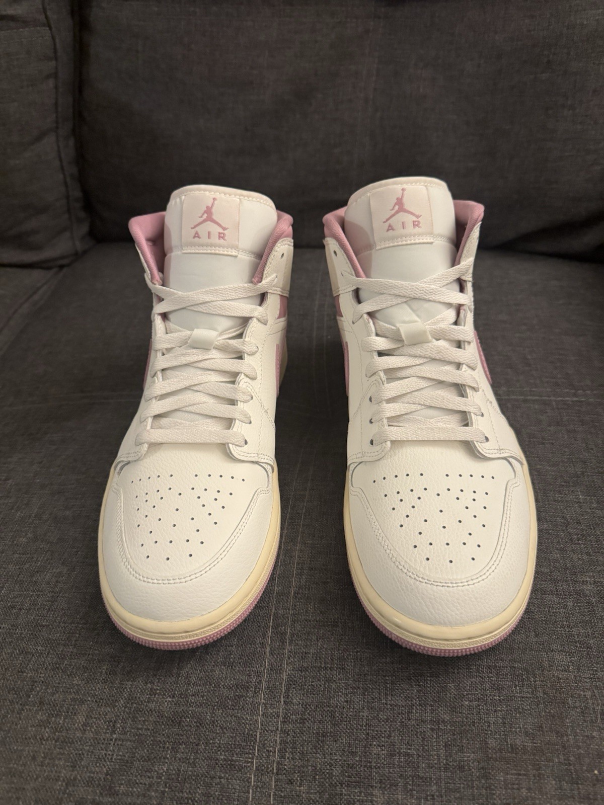 Nike Air Jordan 1 Mid Sail Orchid Muslin Women’s 12 BQ6472-162 Mens 10.5 thumbnail 3