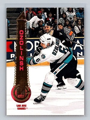 1994-95 Pinnacle #22 Sandis Ozolinsh San Jose Sharks