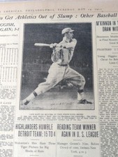 MAY 14, 1912 NEWSPAPER PAGE #717- JACK BARRY PHILADELPHIA ATHLETICS BASEBALL ⚾