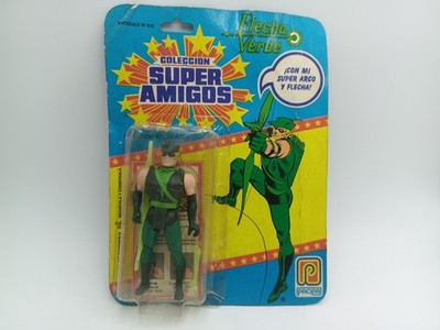 Green Arrow Super Powers Amigos Pacipa Argentine Vintage 80 s Blister Not Kenner