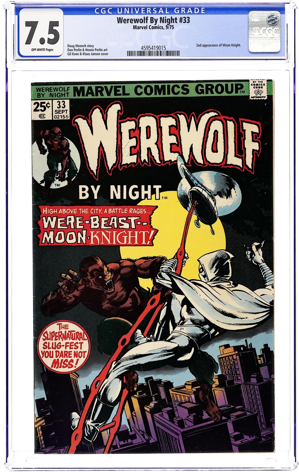 アメコミリーフ Werewolf By Night #33 CGC 4.0 Werewolf Night #33