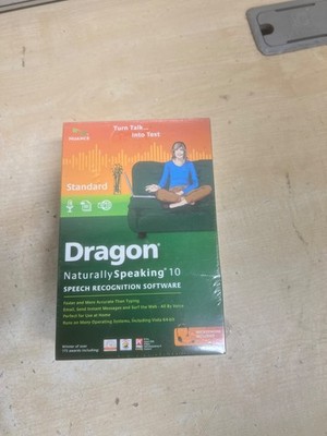 Dragon Naturally Speaking 10 Spracherkennungssoftware - VERSIEGELT - DB4P772D