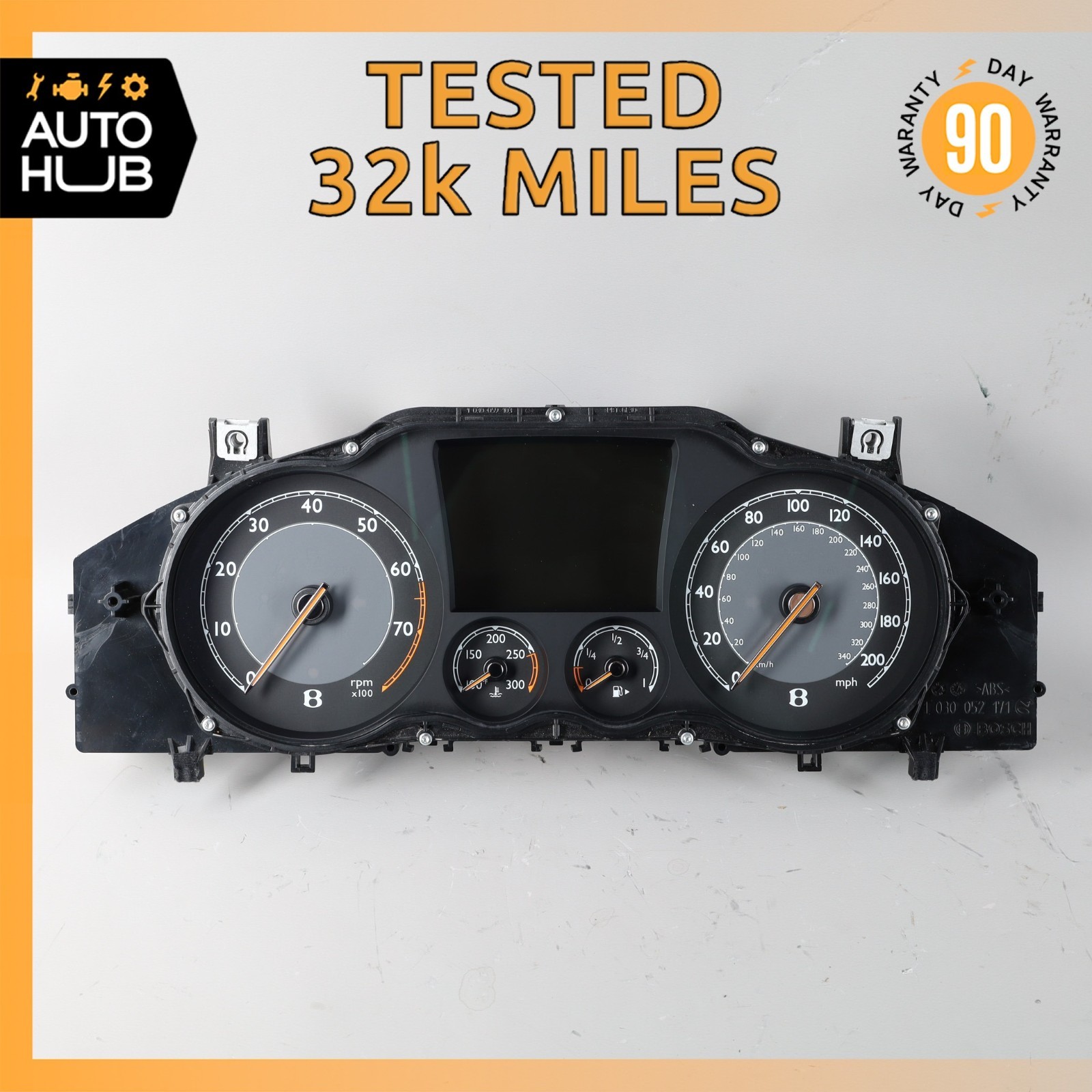 13-14 Bentley Continental GTC GT Instrument Cluster Speedometer OEM 32k
