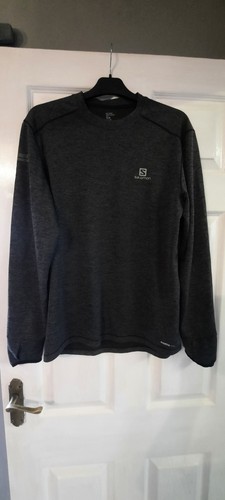 SALOMON AdvancedSkin ActiveDry ls Top Gris Talla M