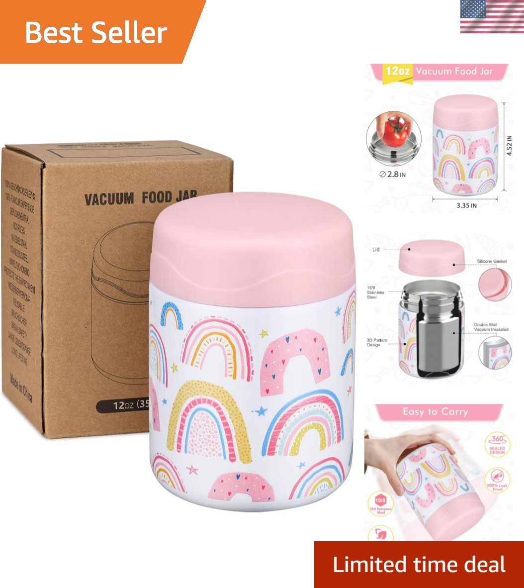 12oz Soup Thermo for Hot Food Kids Insulated Food Jar Wide M