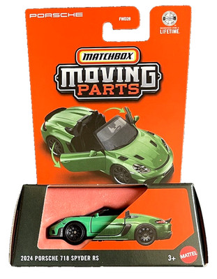 Matchbox 2024 Porsche 718 Spyder RS Moving Parts 27/50 2026 1:64 Modellauto OVP