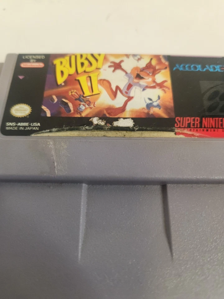 Bubsy II 2 SNES (Super Nintendo Entertainment System, 1994) Cartridge Only - Image 2 of 4