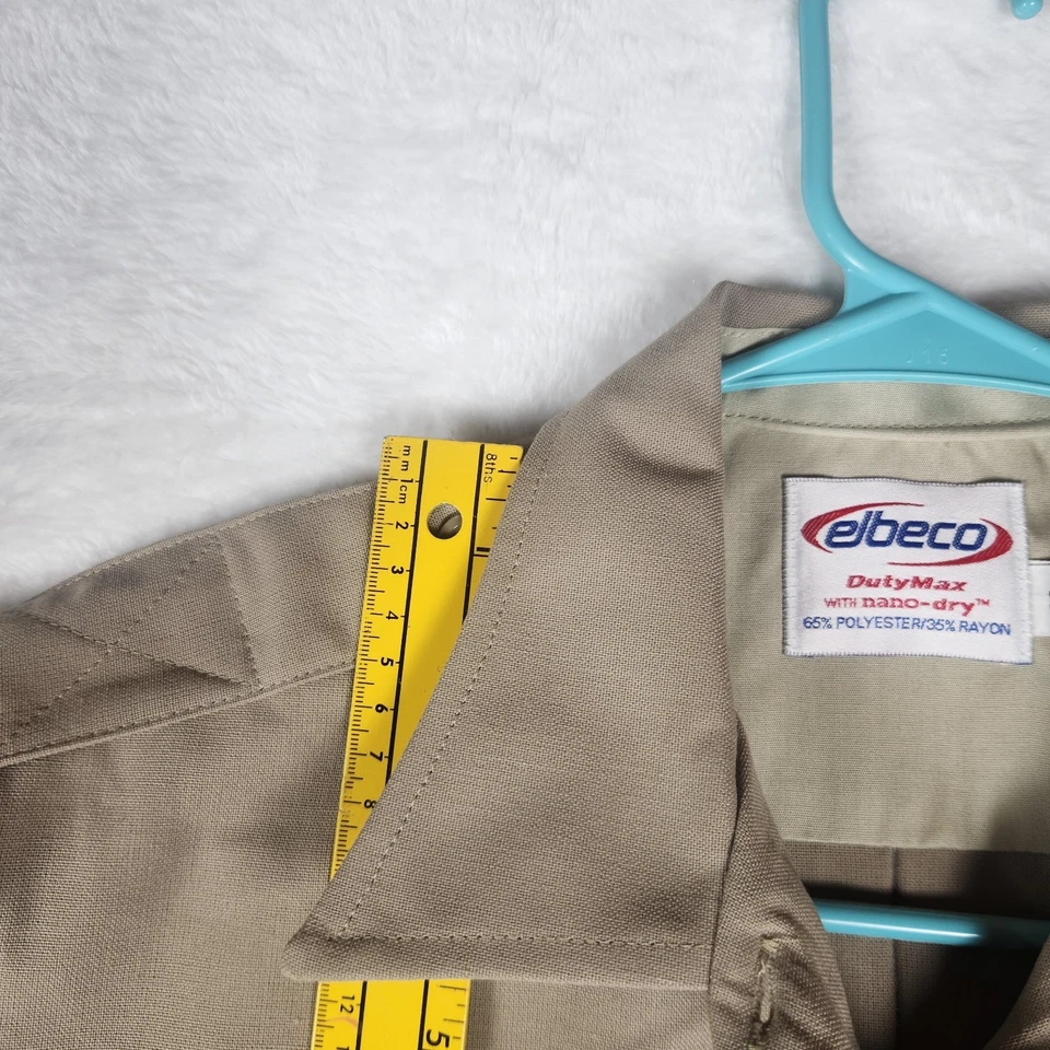 Elbeco 09772 Duty Max Nano Dry SS Uniform Work Shirt NWT Size 40 Khaki USA Made - Image 3 of 4
