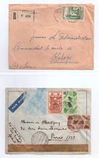 COTE D ´IVOIRE DES SOMALIS FRANCE LIBRE 1948 Briefe Lettre