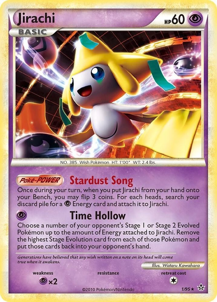 Pokemon TCG: Jirachi Holo (Unleashed) 1/95