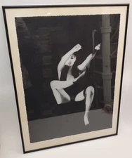 Signed Milton Greene Marilyn Monroe The Black Sitting Serigraph on Paper 91/300