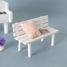 Panchina da esterno in miniatura, accessori fotografici per arredamento,