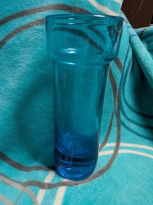 Blue Glass vintage Nanny still rondo  Decorative Glossy Abstract