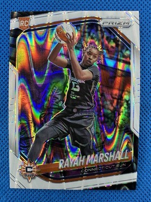 2025 #47 Rayah Marshall Panini Prizm WNBA White Seismic Prizm Sun RC