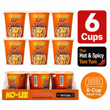 6 Pack Ko-Lee Go Noodles Thai-Hot&Spicy / Roast Chicken Flavour
