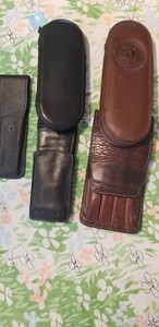 Leather Pen Cases Et Al. 5 Pieces 1 To 4 Pens Each For One Price. 